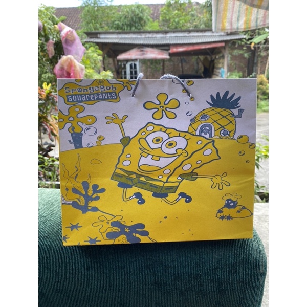 

paperbag sponsbob, paperbag bento