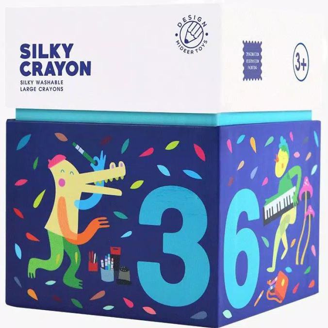 

Sale Mideer Silky Crayon 12 / 24/ 36 - 12 Pcs