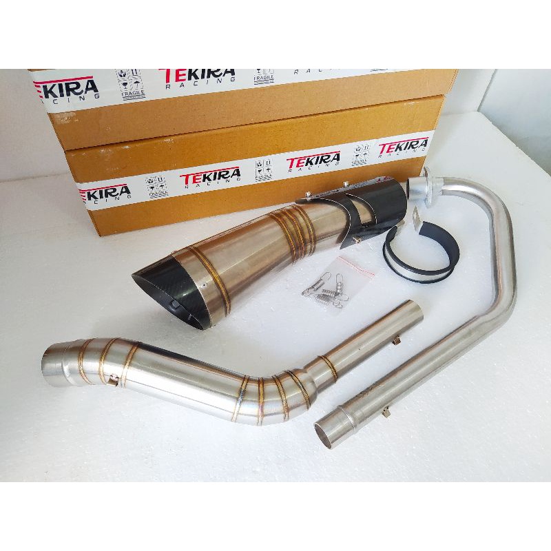 Kenalpot Racing Knalpot Model R9 Tameng Polos All New YZF R15 VVA R15M R15 M V4 Facelift V2 V3 XSR15