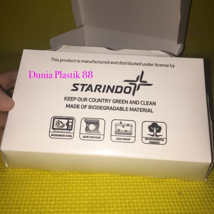 

34Rs65R6 Harga/Pc Paper Lunch Box Kotak Dus Makanan Nasi Kertas Uk M Take Away 6Etge575