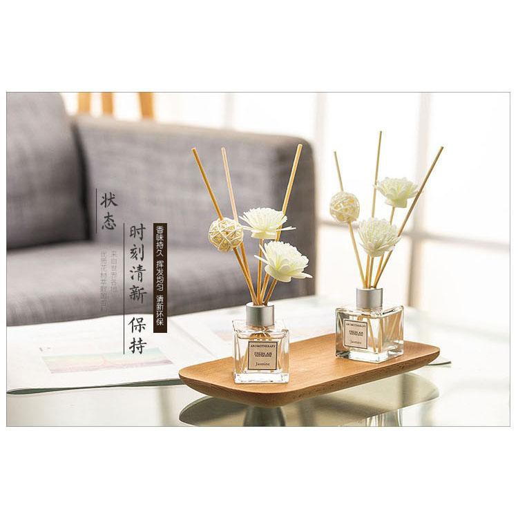 GS8pro Pengharum Parfum Ruang Parfum Ruangan Aroma Pewangi Minyak Parfum Diffuser Reed Rattan Sticks Blue Wind 50 ML Fireless Lavender Jasmine LAVEFIRE