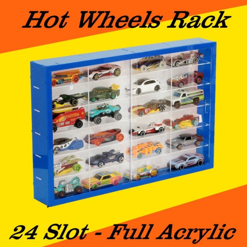 rak Hotwheels acrylic 24 slot 1:64 diecast rak Hotwheels