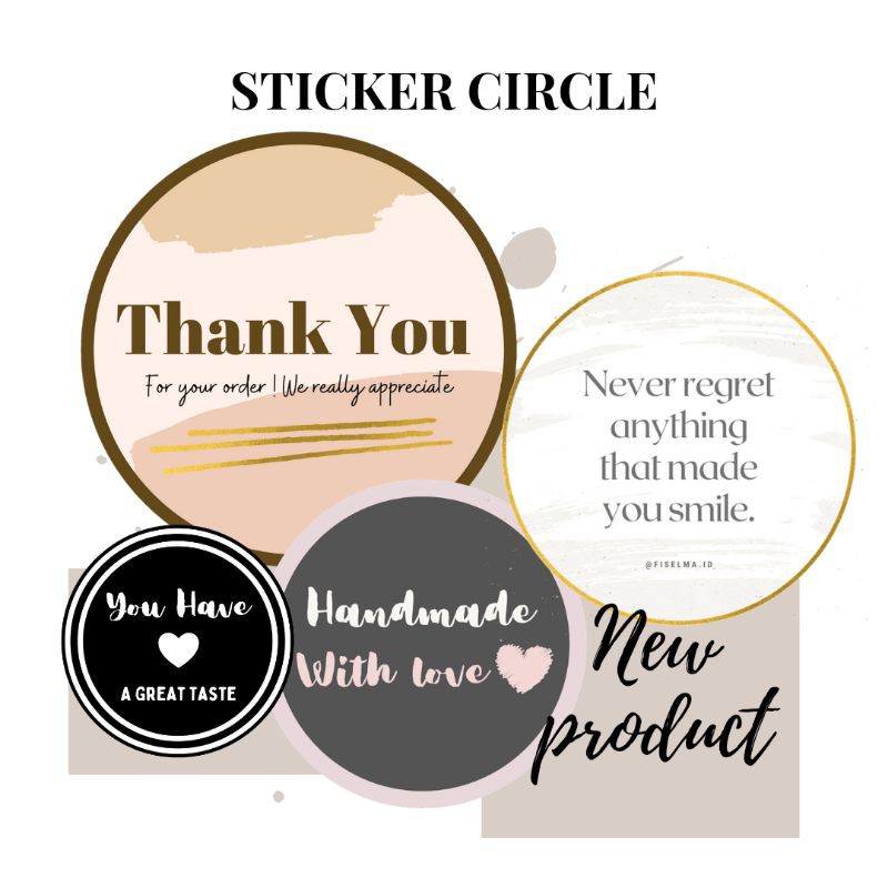 

[1 PACK] STICKER LABEL BUNDAR CUSTOM (FREEBIES /LABEL)