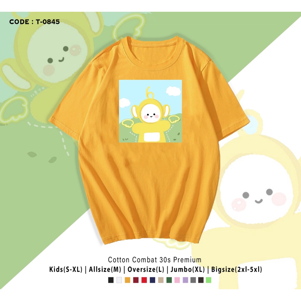 KAOS TELETUBBIES/KAOS TERBARU/KAOS OVERSIZE/KAOS PRIA WANITA/KAOS SANTAI/BISA CUSTOM