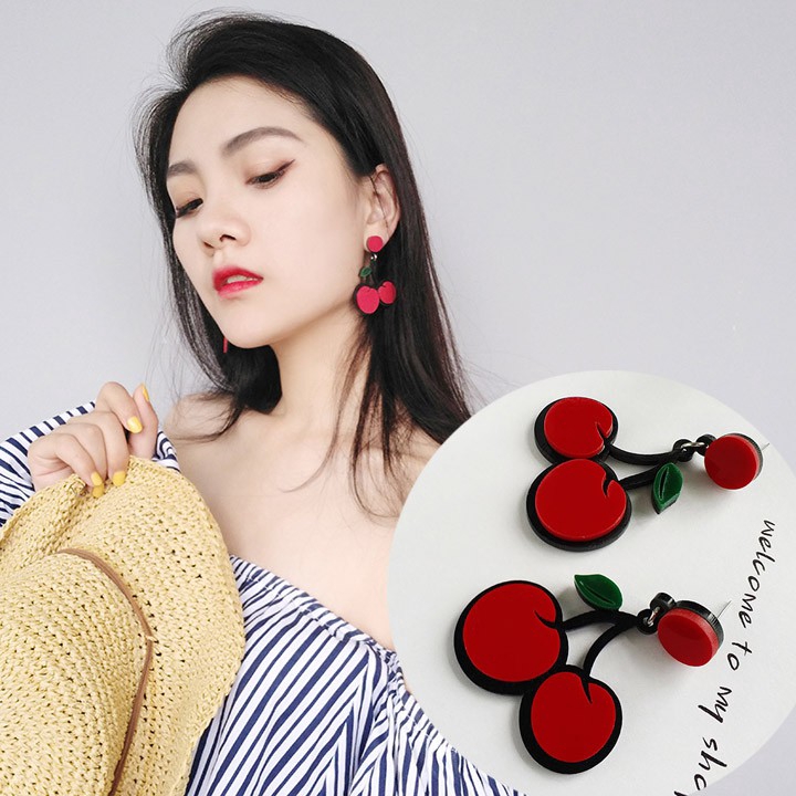 Anting Stud Desain Buah Gula Untuk Wanita