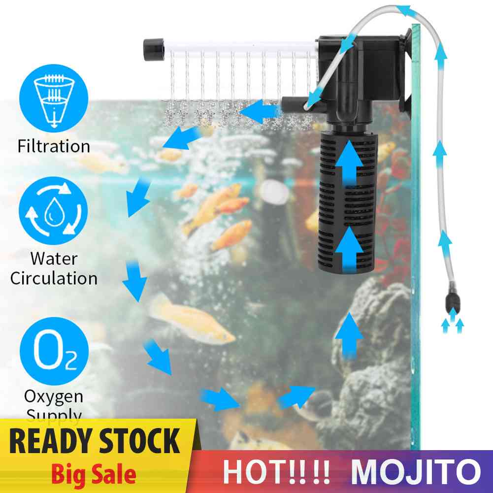 3 in 1 Pompa Oksigen Submersible Untuk Akuarium Ikan