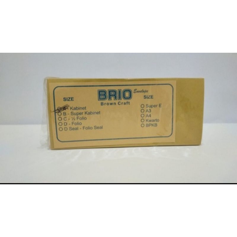 

Amplop Brio coklat uk kabinet
