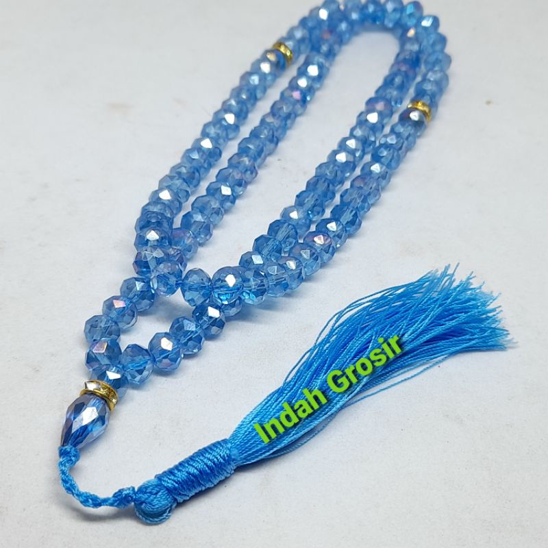 TASBIH BATU KRISTAL BERKILAU 8MM 99BUTIR/TASBIH KRISTAL