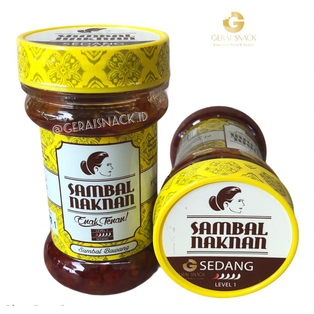 Sambal Bawang Naknan Pedas Level 1 Enak Tenan (140gr)