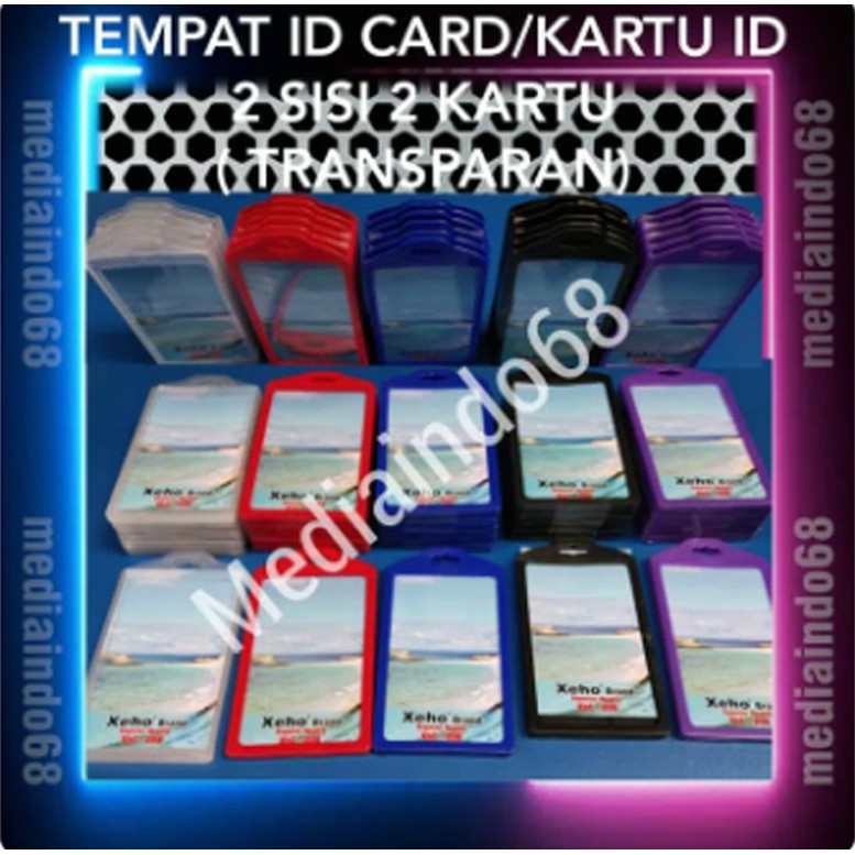 

TEMPAT KARTU ID /HOLDER ID CARD/MODEL 2 SISI BISA 2 KARTU MURAH