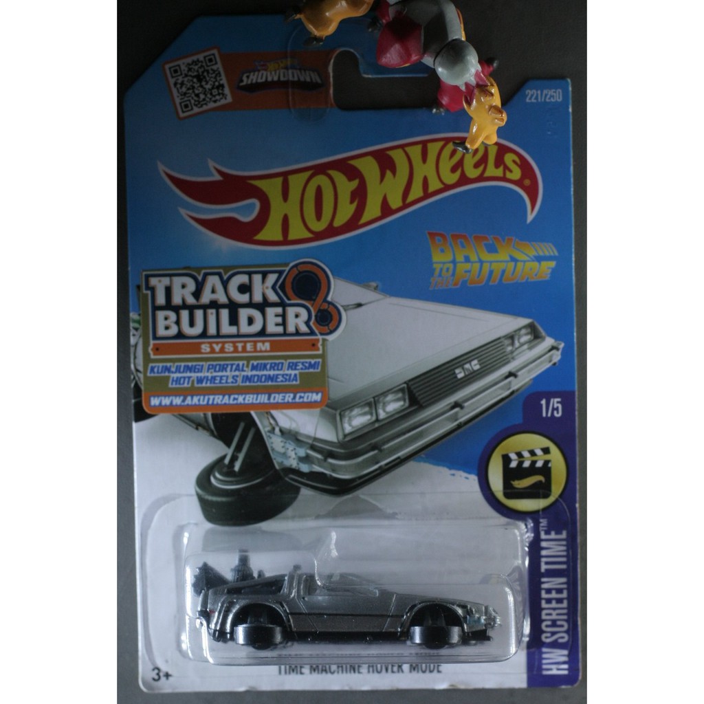 Time Machine Hover Mode Back To The Future Silver Delorean BTTF HOTWHEELS HW 2016  221 die cast min