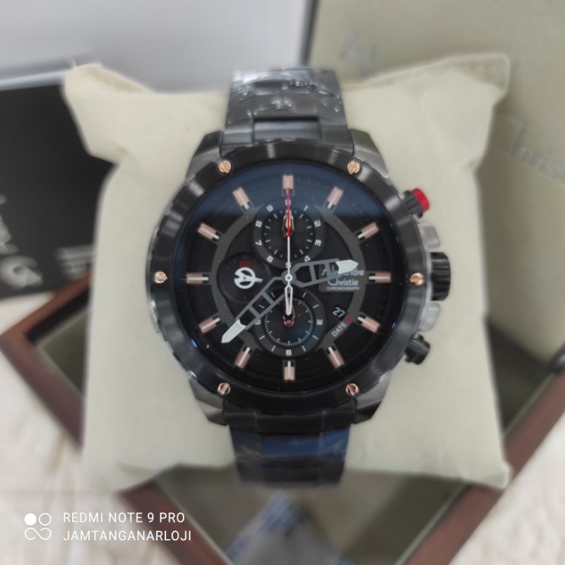 New Alexandre Christie AC 6530 Jam Tangan Pria AC6530 Original MCBEPBARG BlackRG