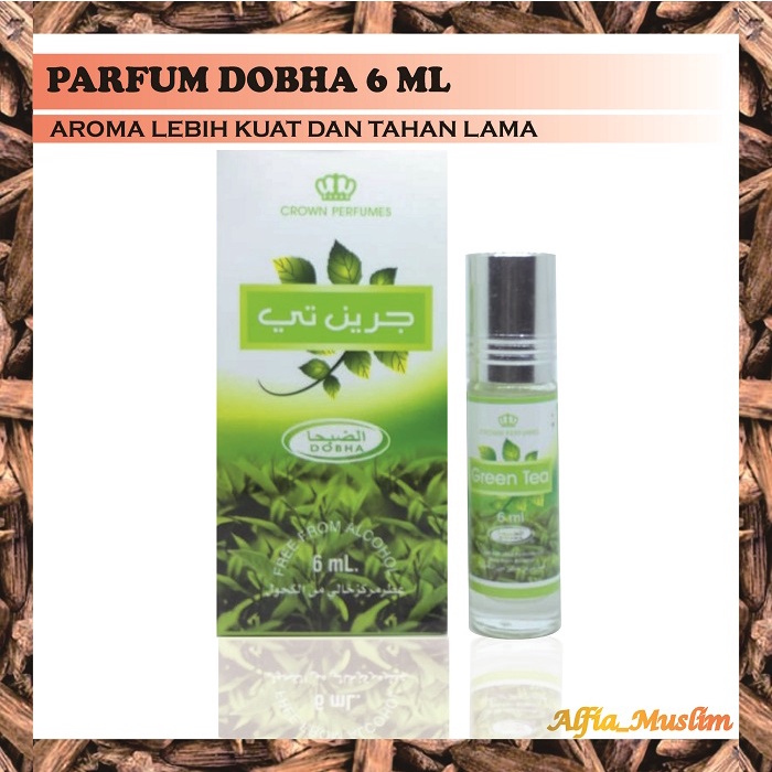 Parfum Dobha Green Tea Non Alkohol Dobha 6 ML Roll On