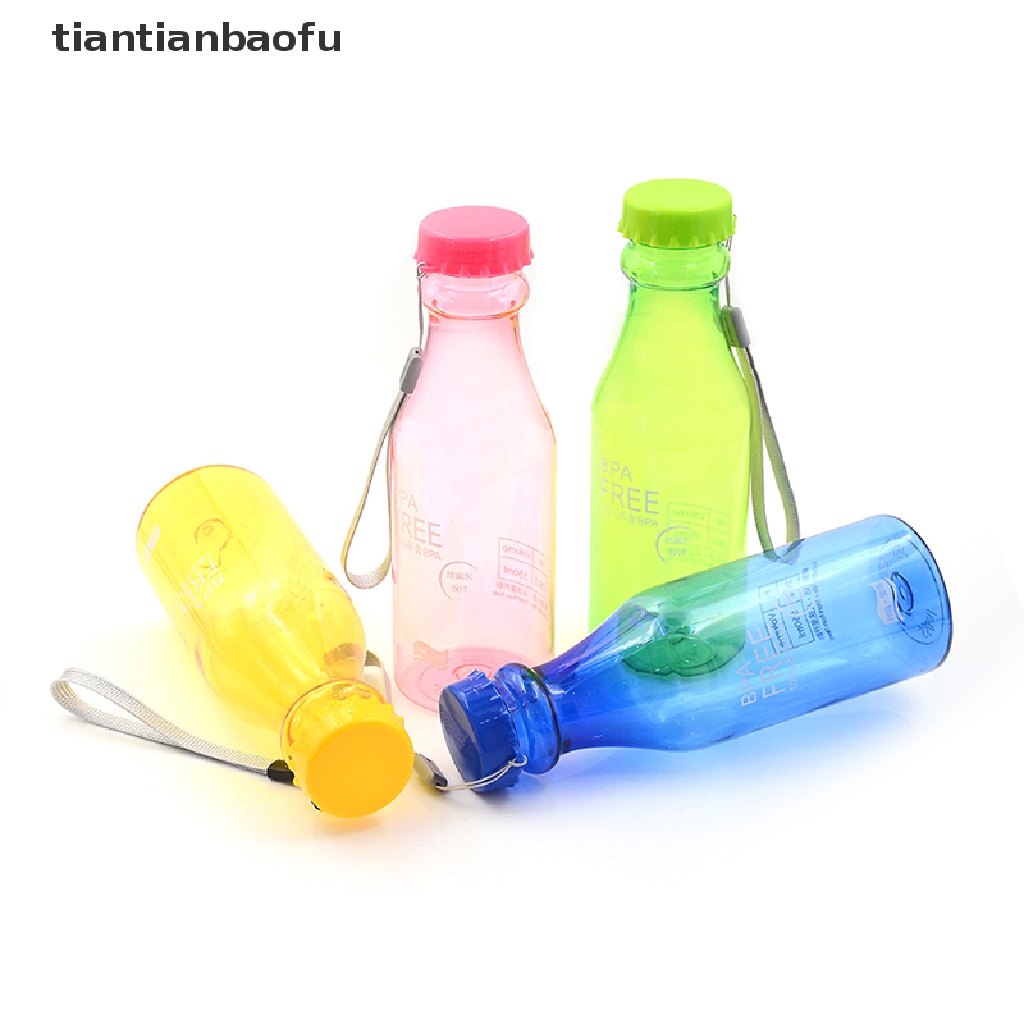 Botol Air Portabel Bahan Plastik Bebas bpa Tahan Bocor Ukuran 500ml Untuk travel