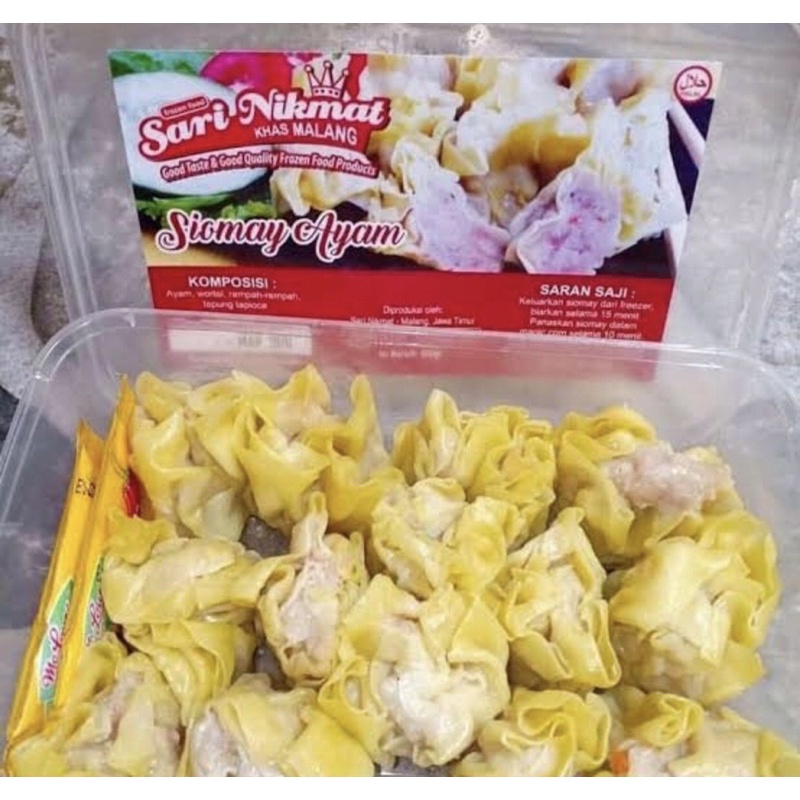 Siomay Frozen Sari Nikmat Halal Ayam Udang  Siap Masak Ready Bali Goreng Kukus