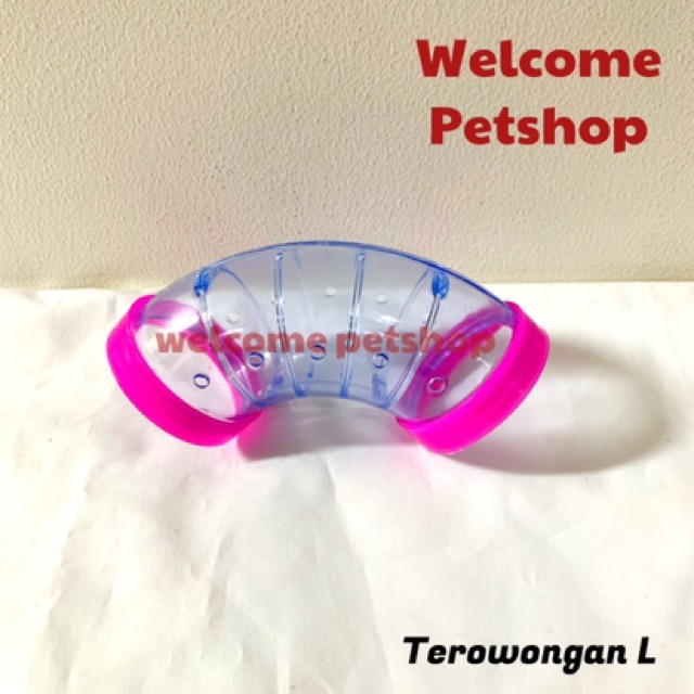 Terowongan L / Mainan Hamster / Aksesoris Kandang Hamster