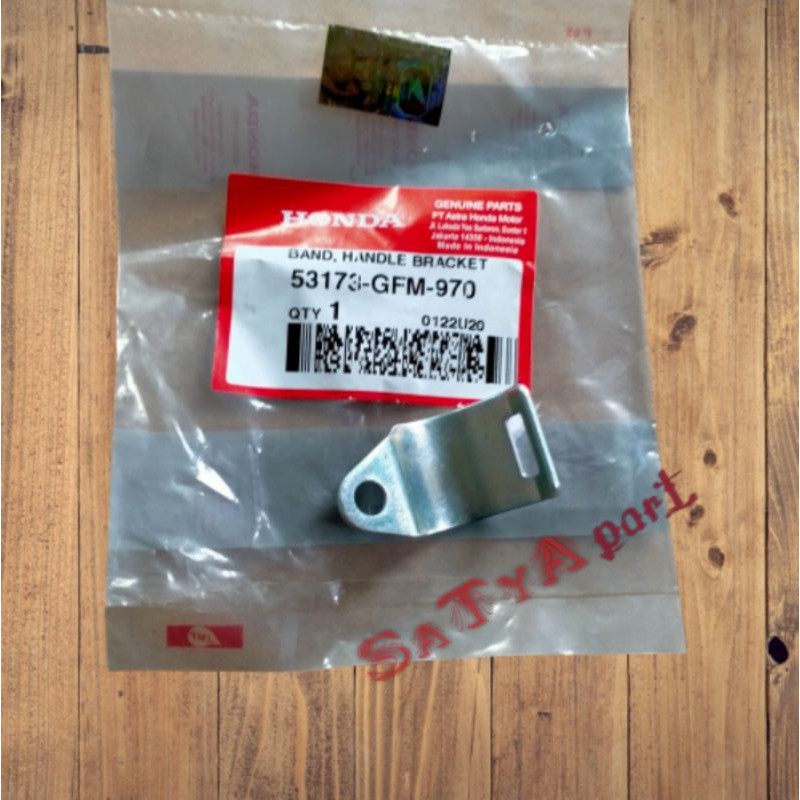 Plat besi breket klem handle handel rem kiri atas beat Vario CBS fi ORI AHM