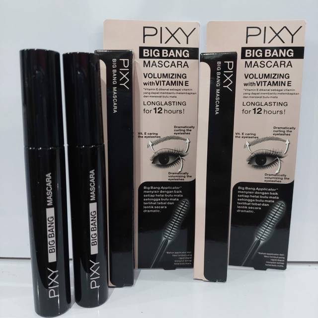 PIXY BIG BANG MASCARA VOLUMIZING LONGLASTING 12 HOURS