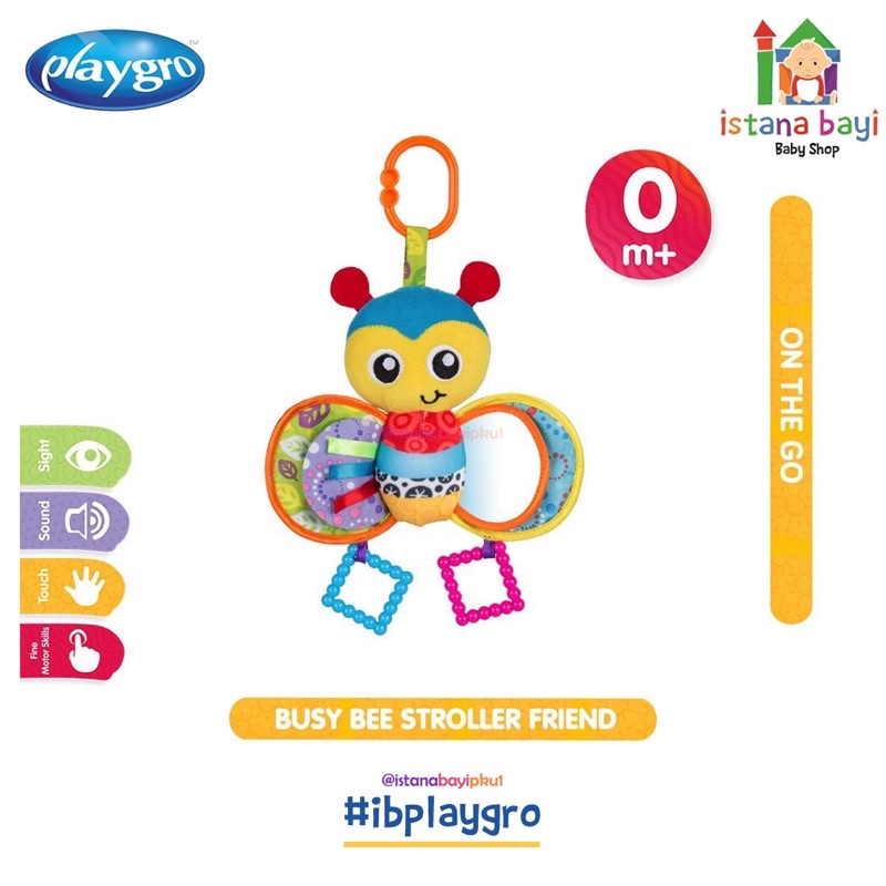 Playgro Busy Bee Stroller Friend - Mainan Bayi