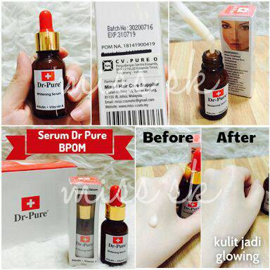 SERUM WAJAH DR PURE SERUM WHITENING - SERUM PENCERAH WAJAH