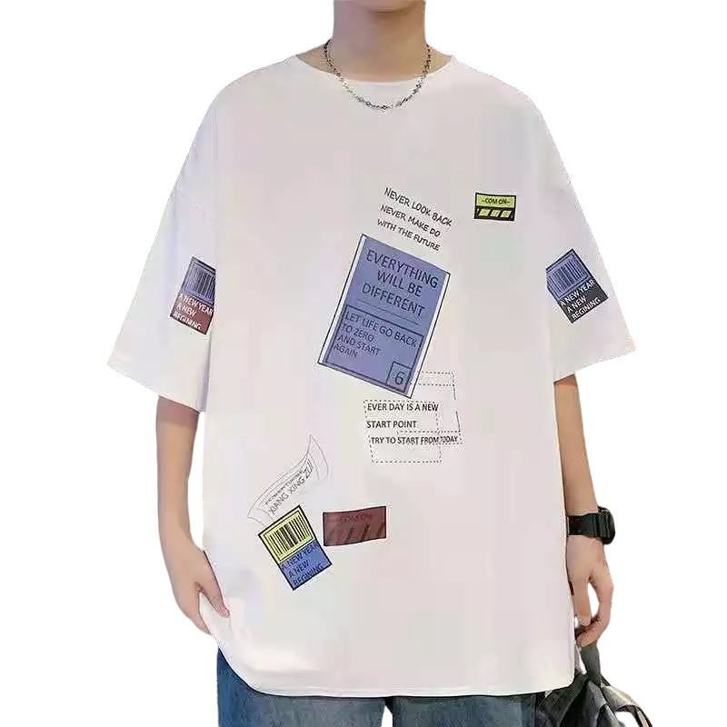 T-SHIRT LENGAN PENDEK FOREIGNER TERBARU 2022 GAYA MODERN KOREA,TSHIRT OVERSIZE,T-SHIRT PRIA DAN WANITA UNISEX