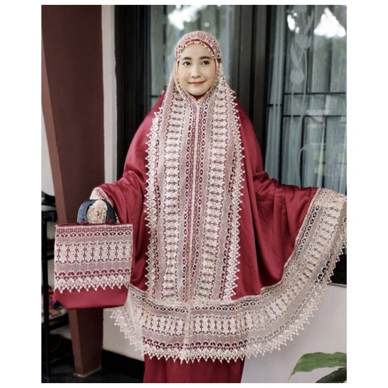 mukena new keong kombi warna tas cantik full kd