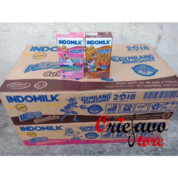

Susu Indomilk Kids 115 ml - 1 Dus Isi 40 Pcs - Strawberi