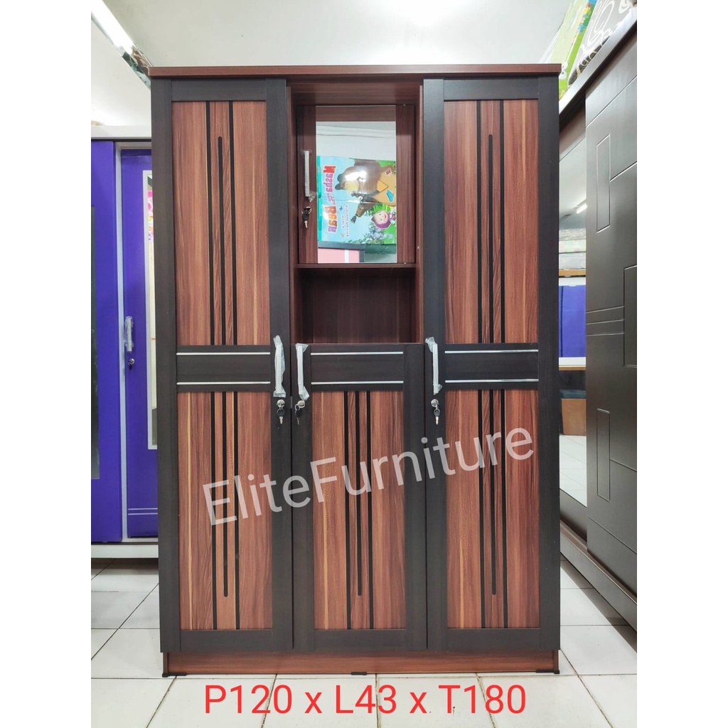 Lemari Pakaian 3pintu / Lemari Baju 3 pintu / Lemari baju minimalis