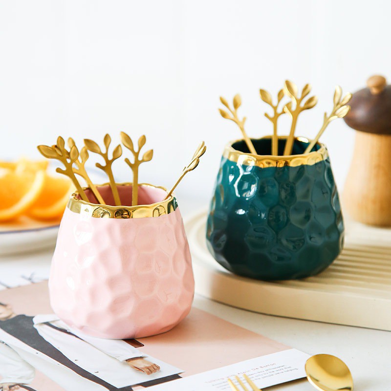 Tempat Sendok Small - tempat sendok green gold - tempat sendok mini