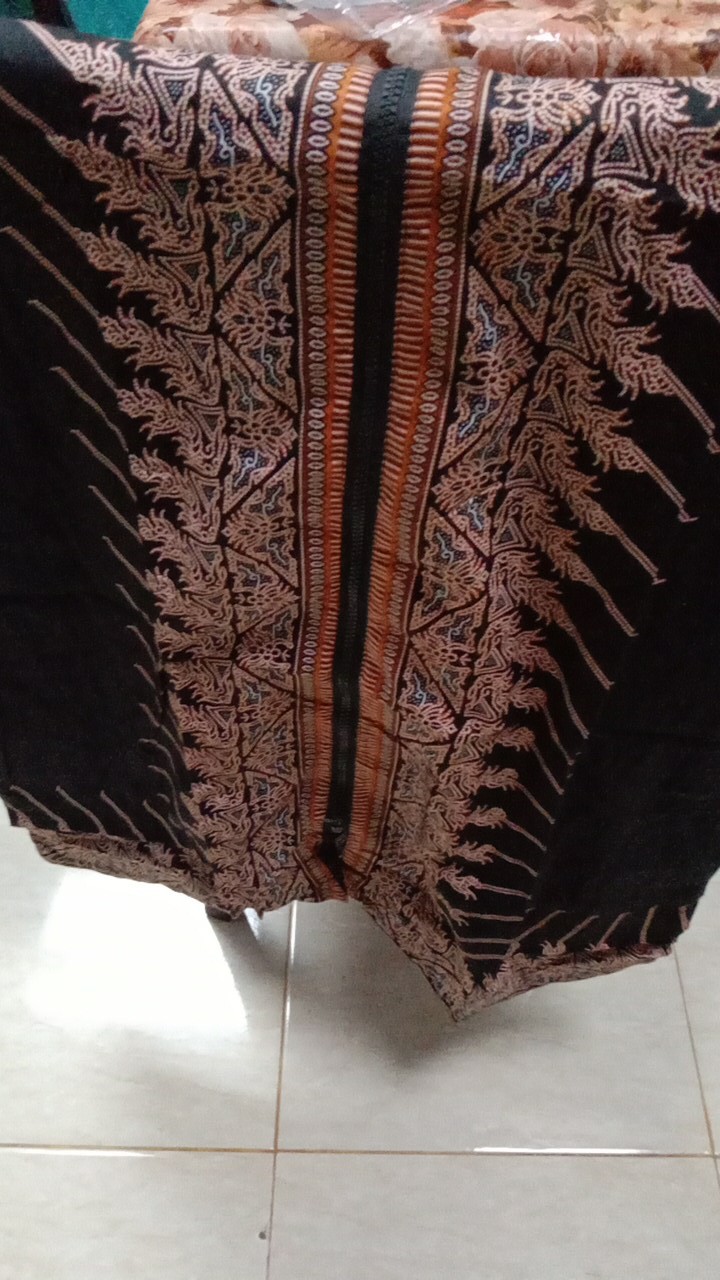 Promo 7.7 Mega Sale Tunik Batik Zipper Depan M L Xl Xxl