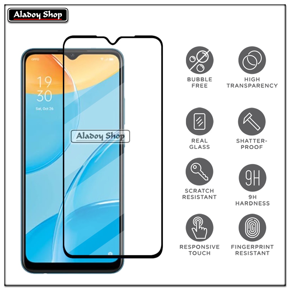 Case Oppo A15 Armor Fushion Transparent Casing + Tempered Glass Full Layar dan Skin Carbon