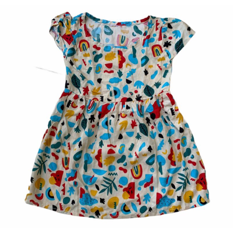 Dress anak caca motif( Random)