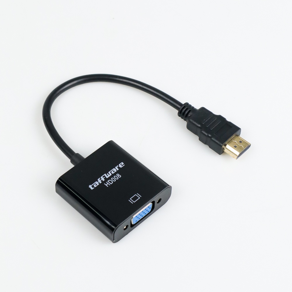 Taffware Kabel Adapter HDMI ke VGA Female - HD008 - Black