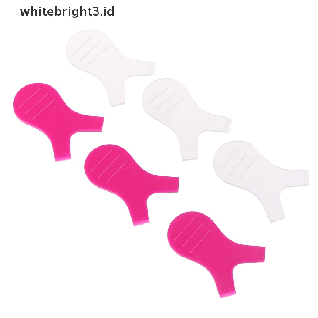 (whitebright3.id) 10pcs / Pak Brush Pembersih Bulu Mata Bentuk Y Bahan Plastik Reusable