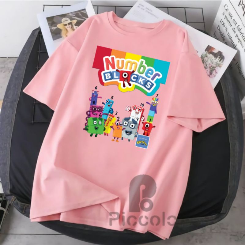 baju kaos anak nomber blockes