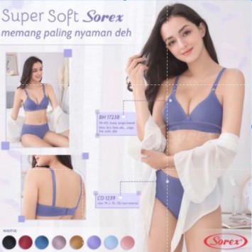 Bra BH Tanpa Kawat Super Soft Sorex 17238 Sorex Bra tanpa Kawat Bra Busa Sorex Bra Super Soft Cup Kecil Original Sorex Bra 17238 Bra Wanita