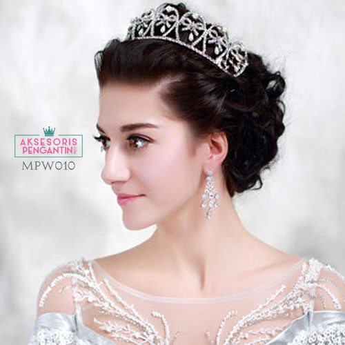 [SIAP KIRIM] MAHKOTA PENGANTIN AKSESORIS WANITA HEADPIECE WEDDING PESTA MPW010