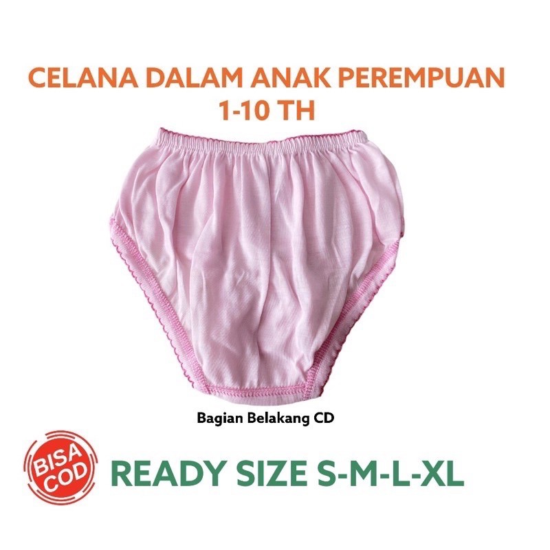 1 Lusin CD Boxer Celana Dalam Anak Perempuan Cewek / Celana Dalam Anak Bayi Perempuan TL Polos