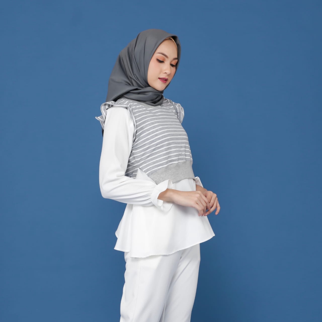 ZAHRA - Atasan Wanita Muslim RUFFLE STRIP