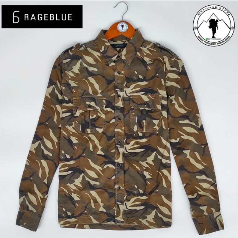 Kemeja Grageblue Camo second Original