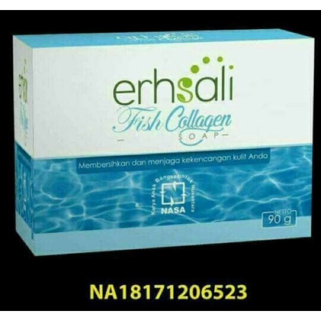 ERHSALI FISH COLLAGEN SOAP NASA / FISHCO SABUN FISH COLLAGEN NASA / SABUN AWET