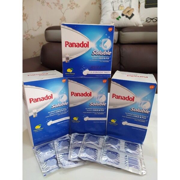 PANADOL SOLUBLE 120 EFFERVESCENT TABLET MALAYSIA IMPORT