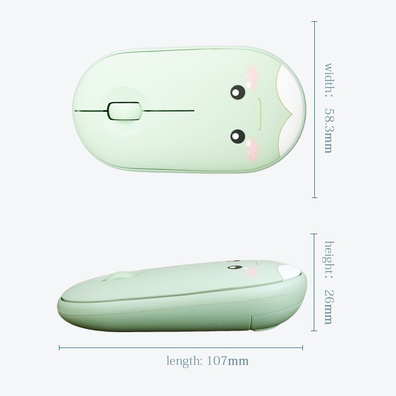 99K Mouse Wireless Slim Design Cute Cartoon