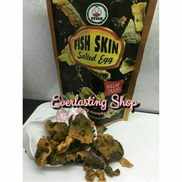 

Ervan Cassava Chips Potato Chip Fish Skin Salted Egg ( Keripik Singkong Kentang Rasa Telur Asin )