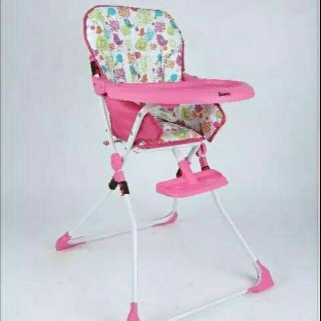 Fabio Baby High Chair Pink