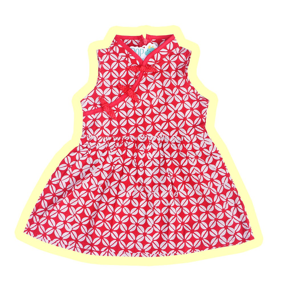 

Pop Kidswear - Xin Cheongsam Batik Dress - Dress Anak Perempuan Imlek Cny Sinciah