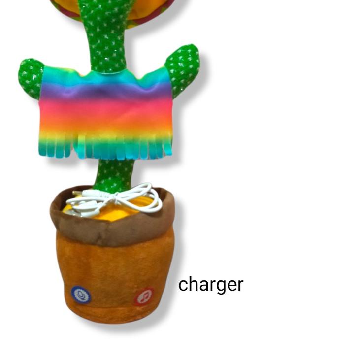 ♪ Mainan Boneka Kaktus Goyang/ Berjoget (USB Charge) . ✹