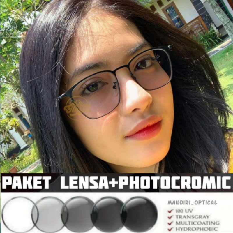 Kacamata wanita (paket frame+lensa photocromic) | kacamata Antiradiasi | kacamata photocromic | kacamata wanita | kacamata murah | kacamata kekinian | kacamata photocromic | kacamata 2047