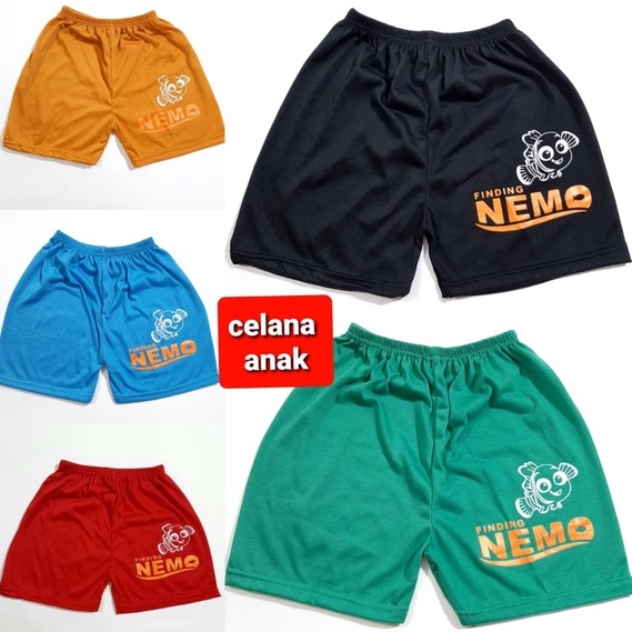 celana pendek anak bawahan SS S M L XL gambar ikan unisex grosir murah