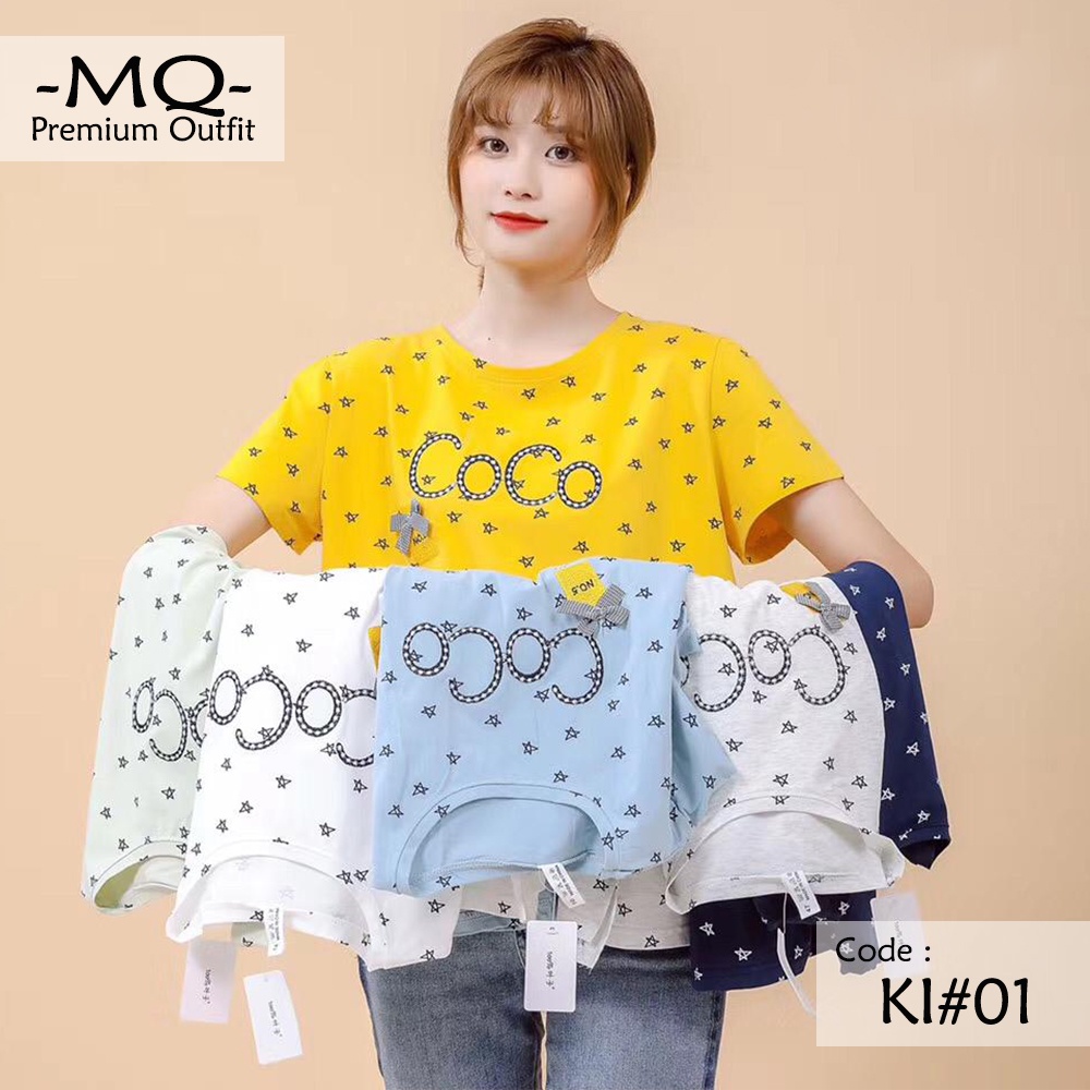 KAOS WANITA - Atasan Baju Cewek Murah Bahan Bagus, Lengan Pendek Import - Reseller Grosir Welcome